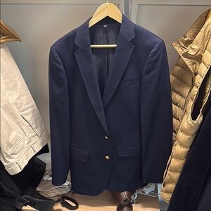 J. Crew Blue Sport Coat with Notch Lapels